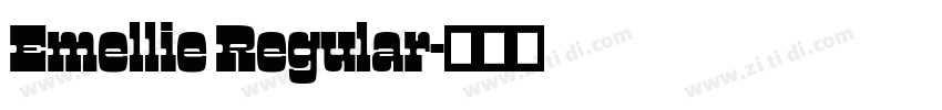 Emellie Regular字体转换